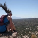 Meghan hiked to the top of Tent Rocks National Monument in KSOs