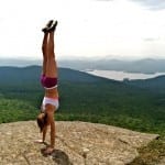 Sprints are perfect for a little gymnastics atop Sleeping Beauty! Lake George, NY